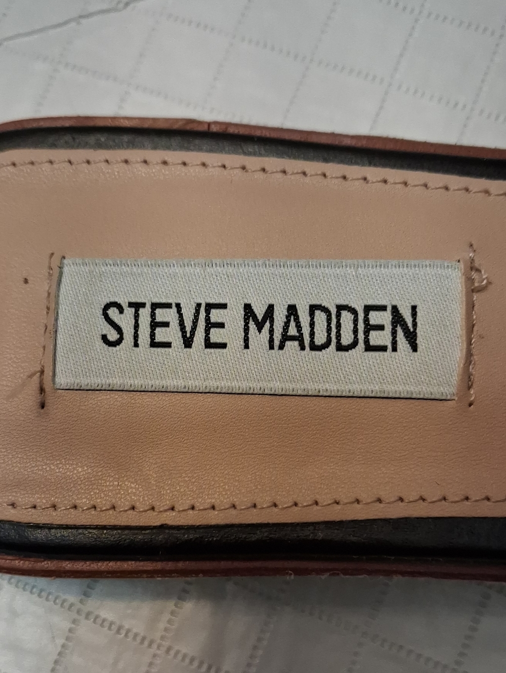 Steve Madden Hazel Size 9 Women's Black Leather Upper Double-Strap Slide/sandals - Picture 15 of 17